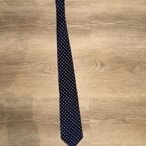 Ralph Lauren Navy Blue Polka Dot Tie
